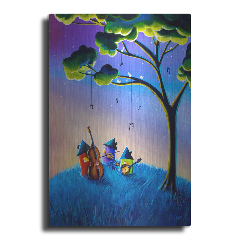 Trinx «Bluegrass Nights» par Cindy Thornton, art mural en métal, H 16 po x l 12 po