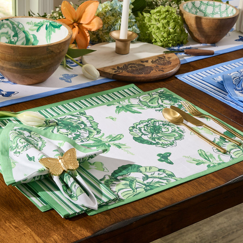 Chemin de table Patricia Heaton Home, Vert