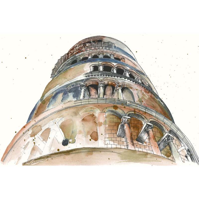 View Of Eiffel II by Melissa Wang - Wrapped Canvas Painting, 20 cm H x 30 cm W, Wrapped Canvas