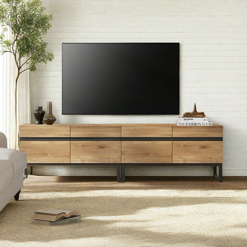 Crédence de rangement l 70,9 po Aadam, Bois de chêne