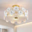 Lustre moderne semi-encastré en verre 20 po-586485698-586485697