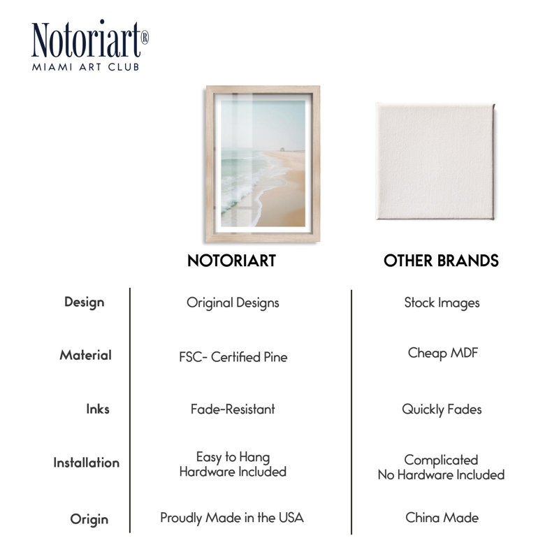 «Clouded Coast Shadowbox» par Notoriart, H 31 po x l 21 po, Crème, crème