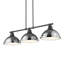 Luminaire suspendu linéaire 3 lumières Laramy-107150106-107150120
