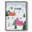 «Candy Ski Village II», reproduction encadrée - bois massif-567440655