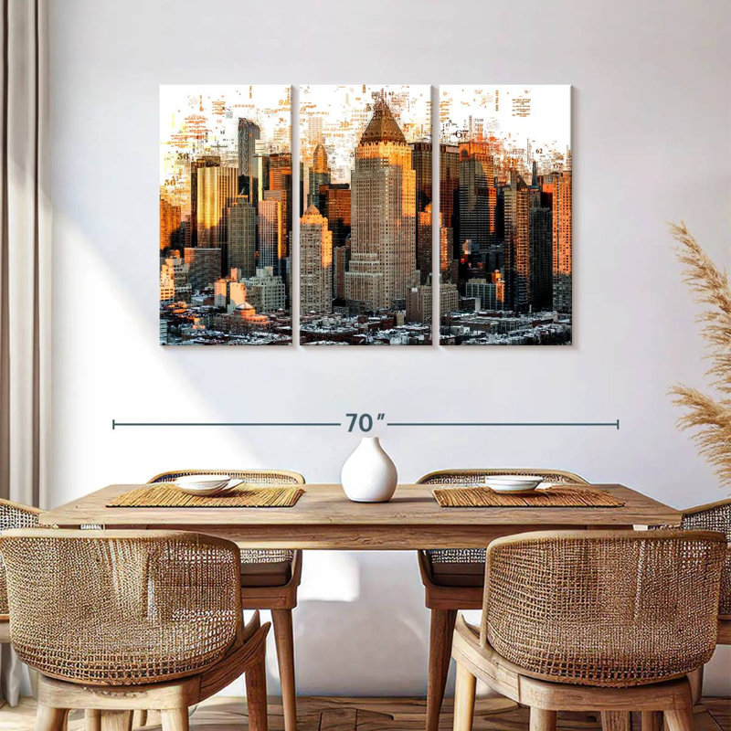 «Sirci New York Buildings Abstract», H 36 po x l 57 po