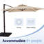 Parasol carré en porte-à-faux 120 po-1075560059