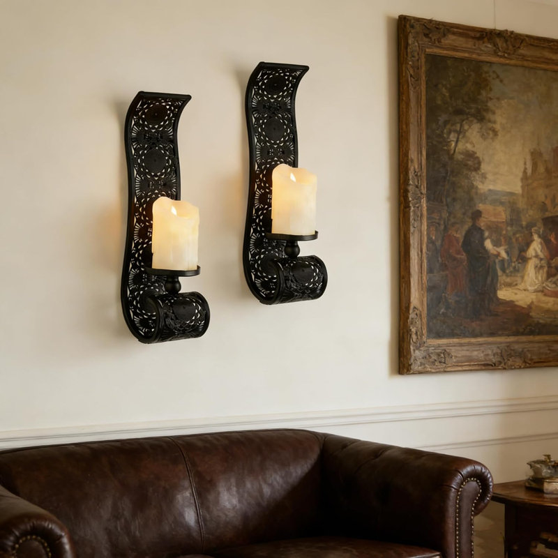 Wall Candle Sconce Set of 2
