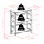 Commode de rangement 4 tiroirs Eleia-586896421