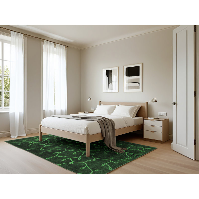 Performance Abstract Indoor Rug, Rectangle 5' x 7'