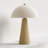 Fistes 17.8" Modern Scandinavian Ceramic Mushroom Table Lamp Soft Ambient Light for Bedroom and Living Room-131658511