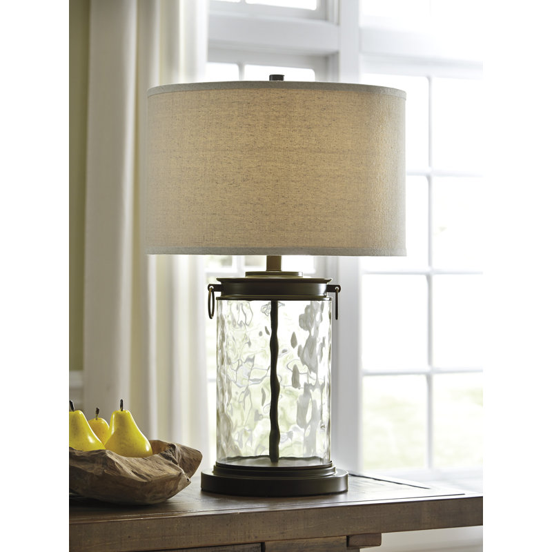 Lampe de table bronze / transparente Ranchester