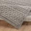 Grey Modern Shaggy Outdoor Rug, Geometric Stain Resistant Easy to Clean Rug For Patio, Balcony, Decks & Garden-562957928