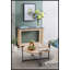 Table basse ronde en bois D32 "X 18" Farmhouse