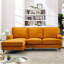Naytahwaush 3 Seater Velvet Corner Sofa -1686938769