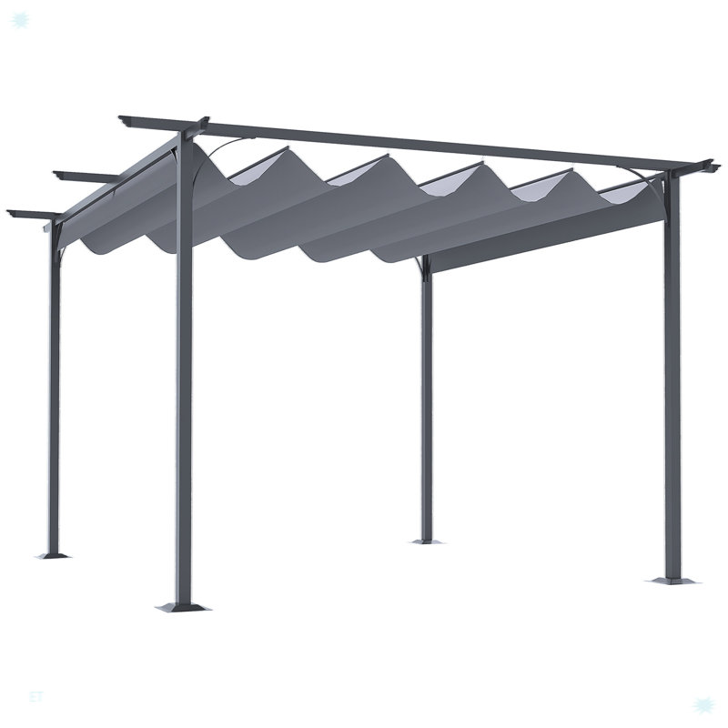 Retractable Pergola Canopy, Outdoor UV Protection & Sun Shade
