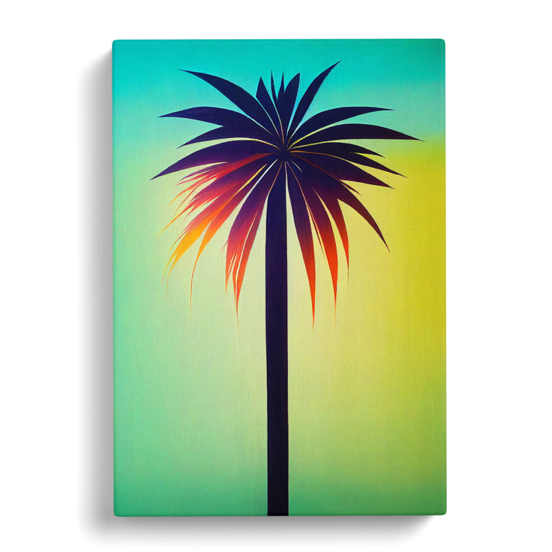 CAN-V0523-1695X Palm Tree Art Vol.4 - Wrapped Canvas Print, 50cm H x 35cm W