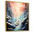 Toile avec cadre flottant or