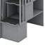 Lit mezzanine simple Kaizen avec bibliothèque, tiroirs, bureau et garde-robe-2069730887