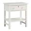 Table de chevet à 1 tiroir avec rangement - Blanc antique-1245239875