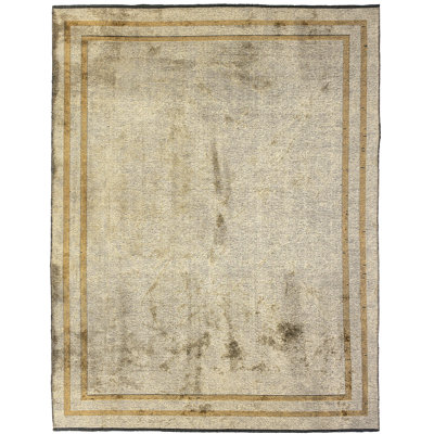 Tapis gris argenté / jaune citron Rapture