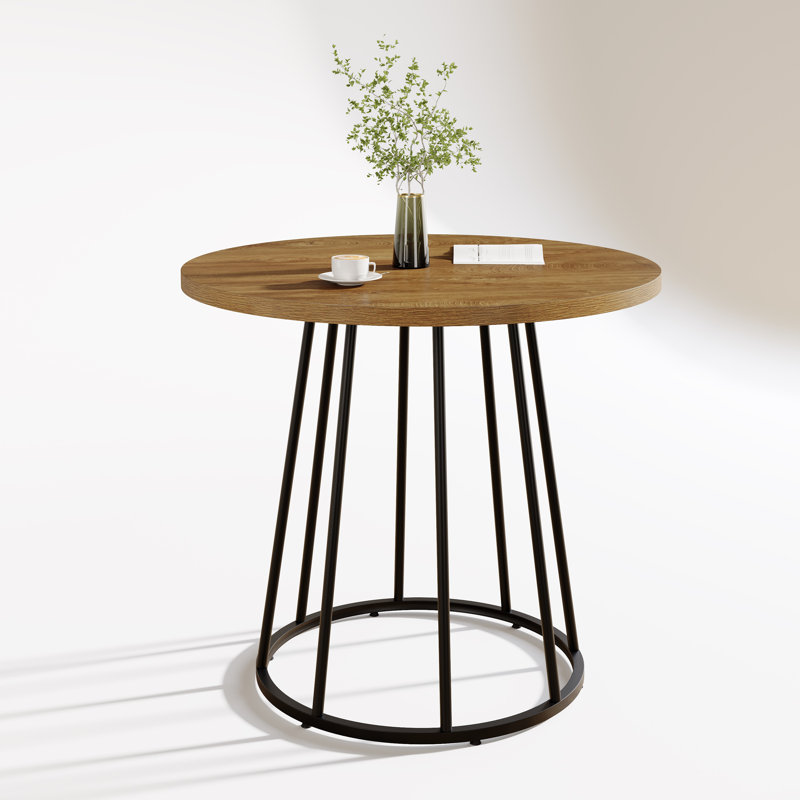 Round Metal Base Dining Table