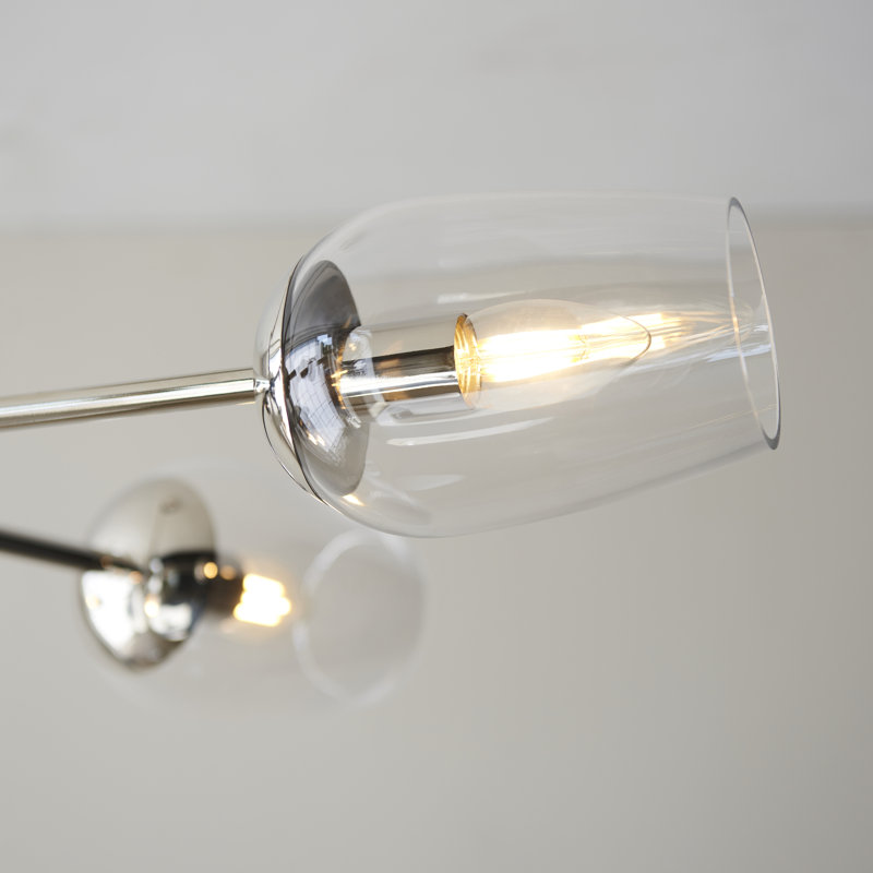 Krini 6 - Light Sputnik Chandelier, Bright Nickel