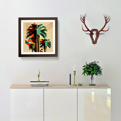 Palm Tree Constructivism - Framed Print