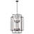 2-Tiers Large 10- Light Dimmable Farmhouse Lantern Square/Rectangle Chandelier-585117003-602201945