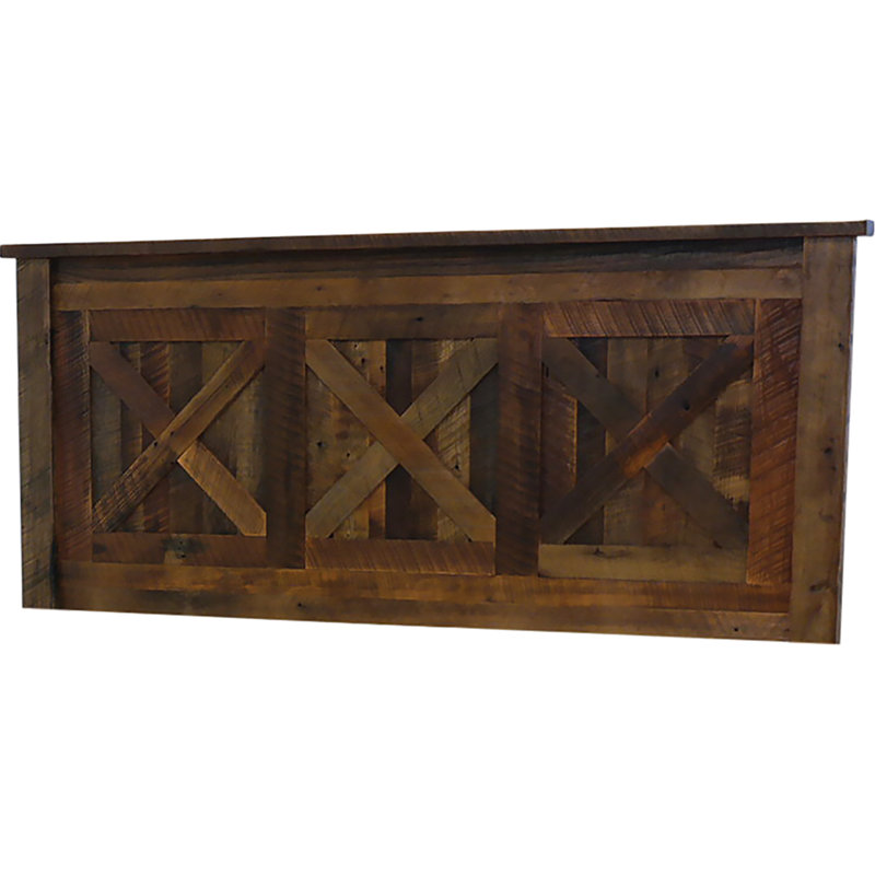 Reclaimed Barnwood Panel Headboard, Twin