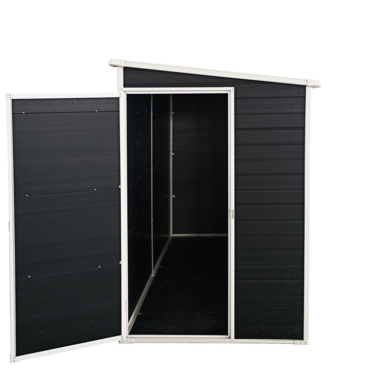 Abri de jardin extérieur en résine avec plancher et 2 fenêtres