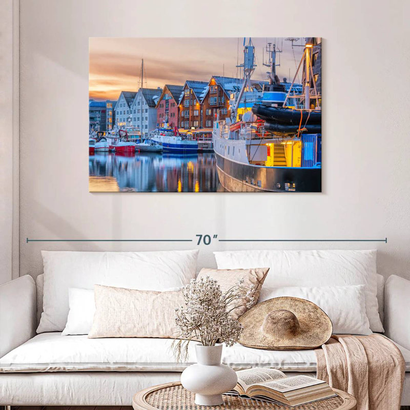 Mehar Boats At Tromso Port, 30" H x 45" W