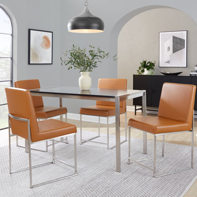 Ernestine 19.25'' H Upholstered Metal Side Chair