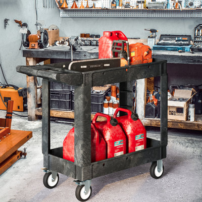 33.5'' H x 17.4'' W Utility Cart with Wheels