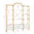 4-Tier Bookcase Modern Open Bookshelf, Display Shelf Storage Organizer With Storage Cabinets & Back X Bar Gold Frame