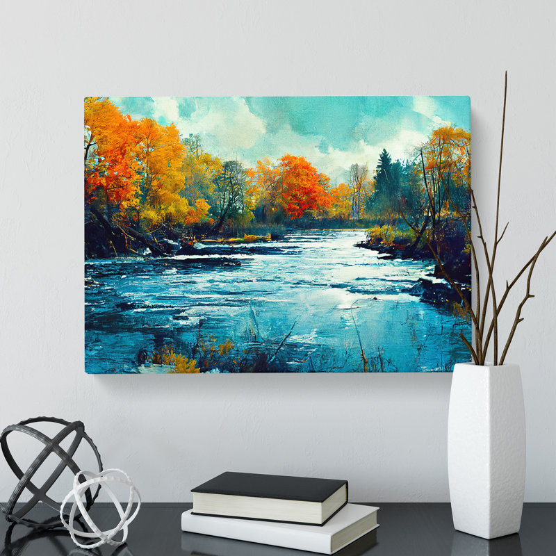River Vol.1 - Wrapped Canvas Print, 40cm H x 60cm W x 3cm D