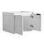 Meuble-lavabo à fermeture en douceur pour petite salle de bain