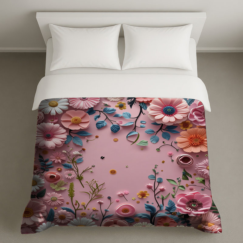 Housse de couette Floral Bedding, Lit simple