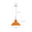 Luminaire suspendu en forme de dôme à 1 lumière Ozma-169462106