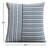 Berthe Striped Cotton Reversible Throw Pillow-2043653314