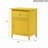 Vibrant Yellow Casual Nightstand