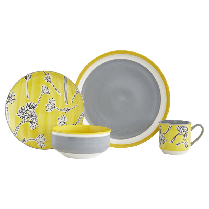 Couleur Piece Stoneware Dinnerware Set - Service for 4
