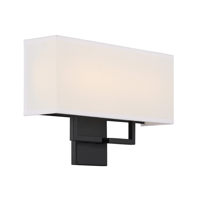 Steel Flush Mounted Sconce, White