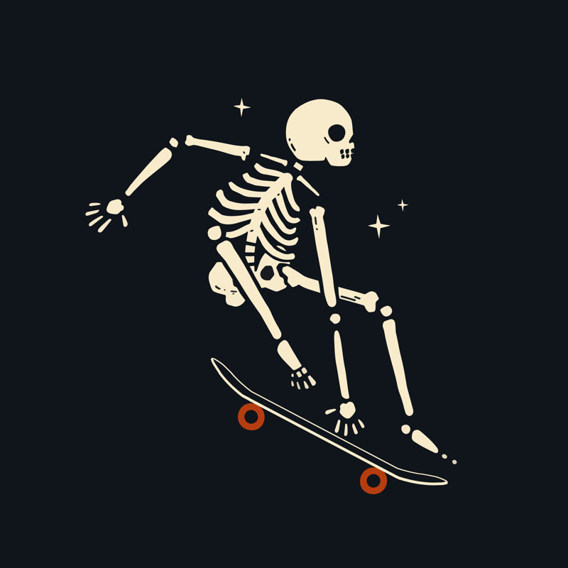 «Skeleton Anics V» par Victoria Barnes, H 36 po x l 36 po