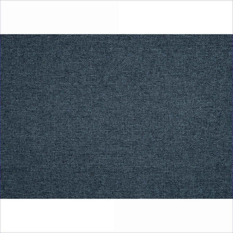 Fauteuil d'appoint capitonné à boutons 1 place, revêtement en tissu bleu classique pour le salon