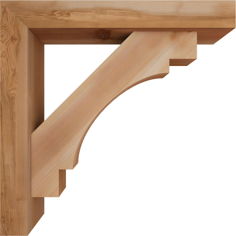 Support Merced Block avec support décalé, 30 x 30, Cèdre rouge occidental de l 5 1/2 po (lisse)