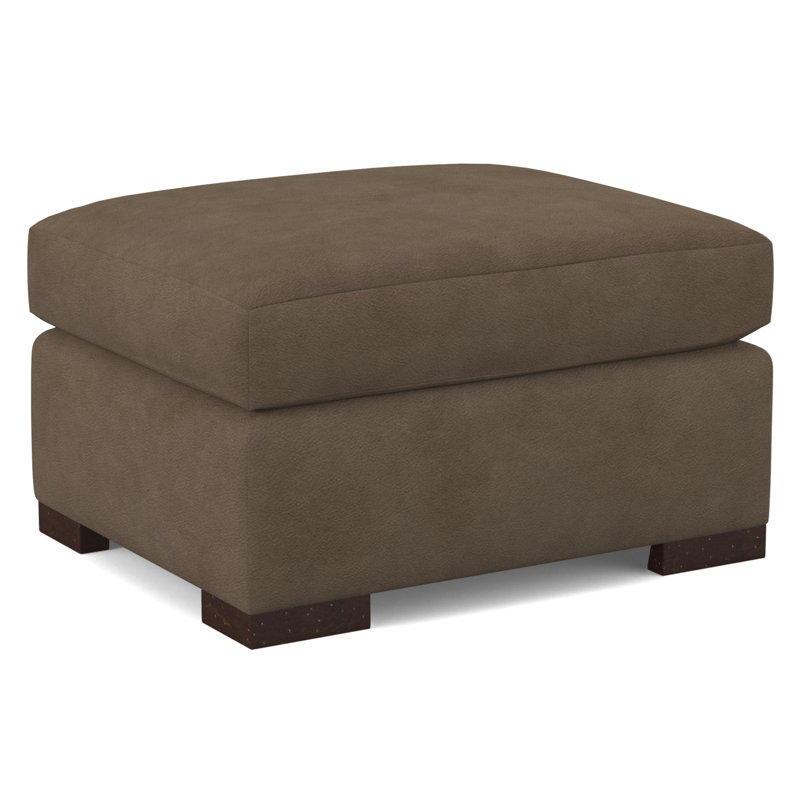 Square Ottoman, Applause Bray, Pecan