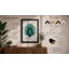 Peacock in Profile Botanical - Framed Print-1050314335-1050314332
