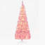 Arbre de Noël artificiel enneigé 6 pi, rose et blanc