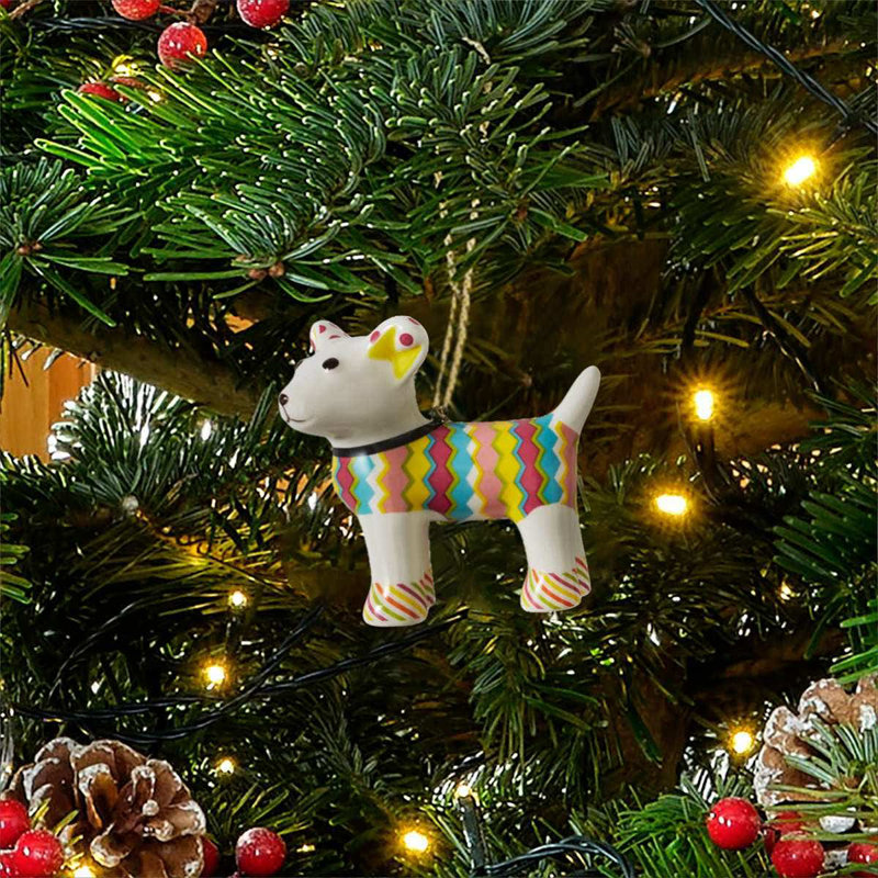 Tiffany Pooch Patchwork Ornament