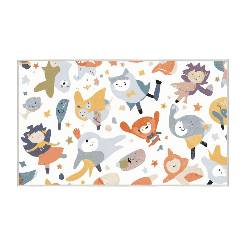 Tapis lavable pour animaux Zoomie Kids, Rectangulaire 2 pi x 3 pi